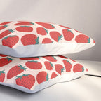 Red strawberries pattern Pillow Sham Gallery Image 3