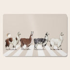 Llama The Abbey Road #2 Cutting Board Gallery Image 1