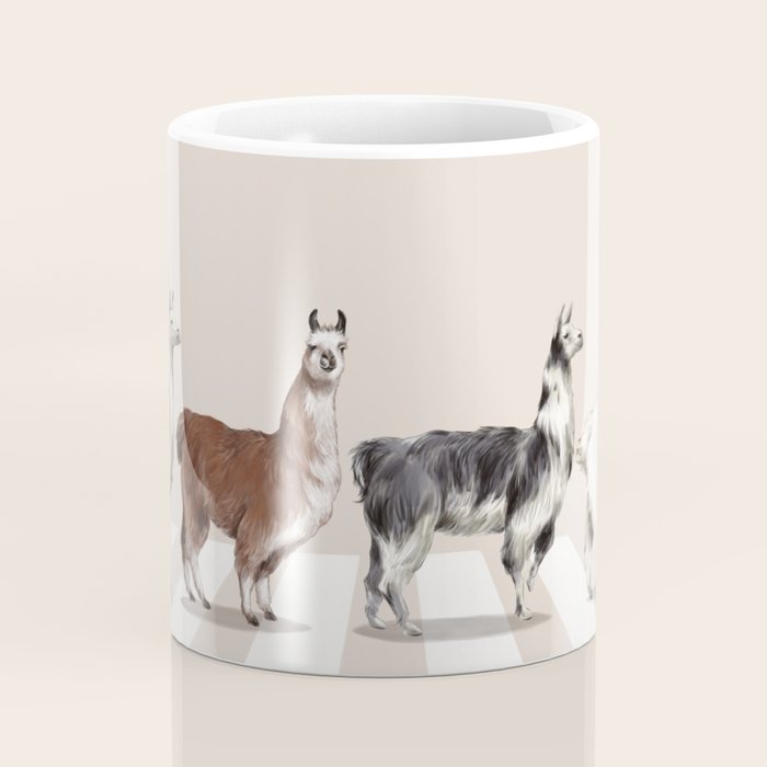 Llama The Abbey Road #2 Coffee Mug Gallery Image 4
