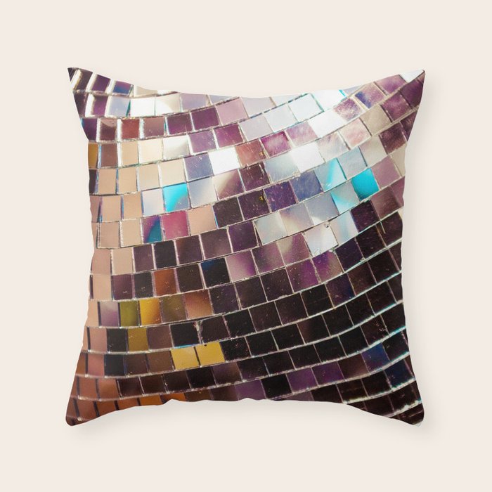 Disco Luxe Throw Pillow Gallery Image 1