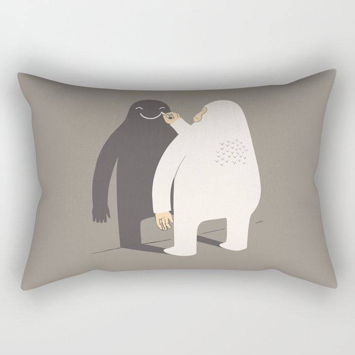 Smile my shadow Rectangular Pillow Gallery Image 1