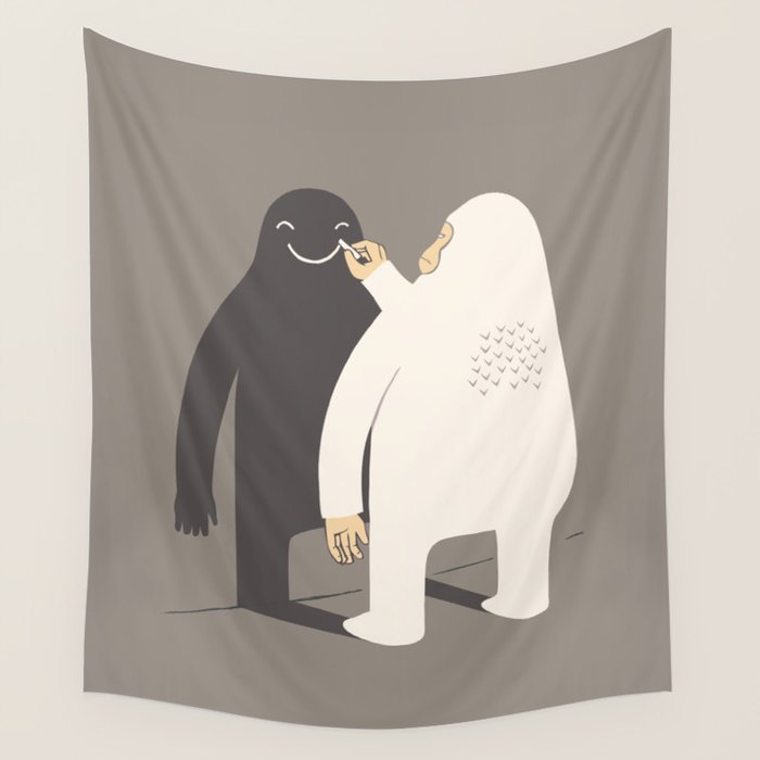 Smile my shadow Wall Tapestry Gallery Image 4