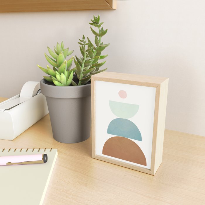 Soft Abstract Shapes 06 Mini Art Print Gallery Image 2