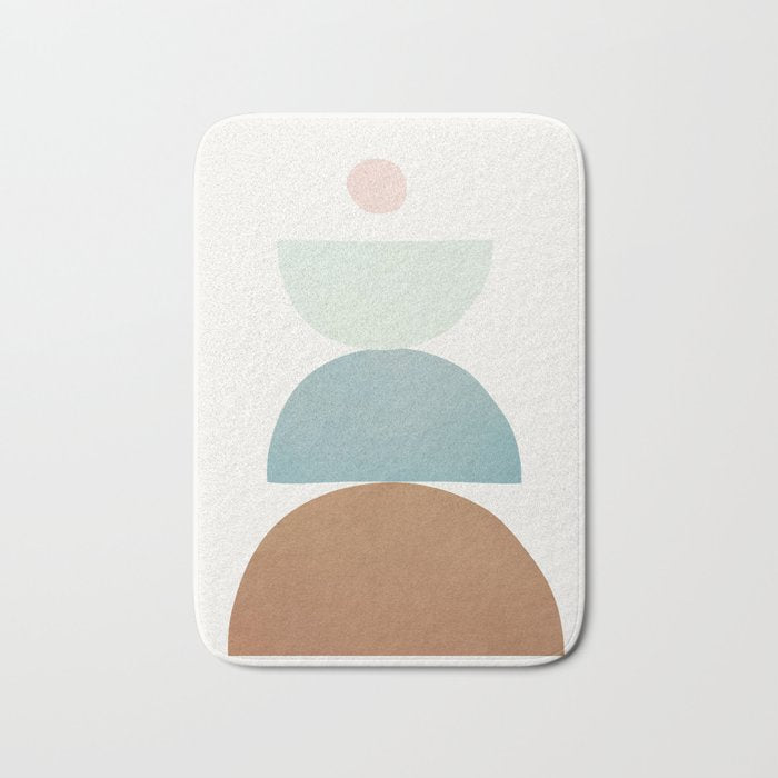 Soft Abstract Shapes 06 Bath Mat Gallery Image 1
