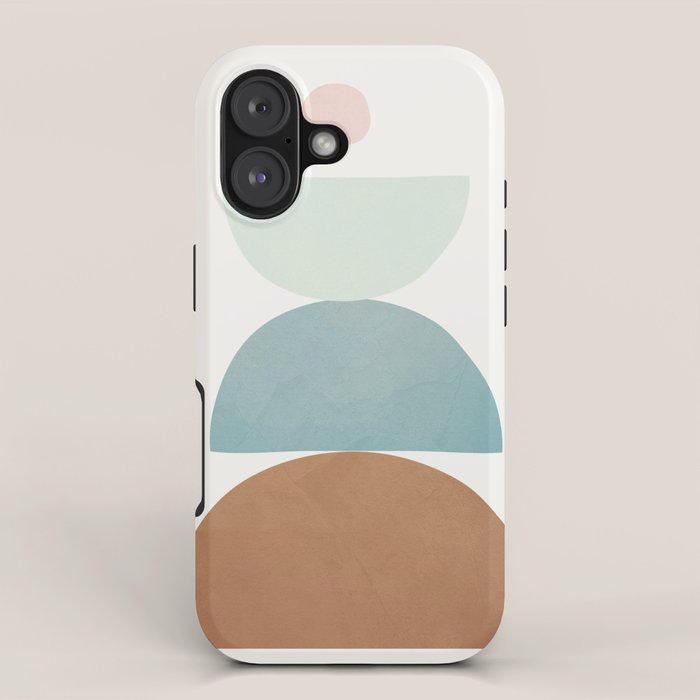 Soft Abstract Shapes 06 iPhone Case Gallery Image 1
