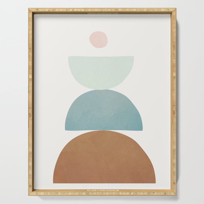 Soft Abstract Shapes 06 Serving Tray Gallery Image 1