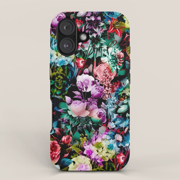 Multicolor Floral Pattern iPhone Case Gallery Image 1