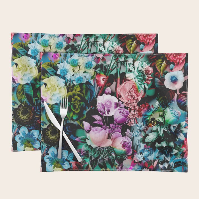 Multicolor Floral Pattern Placemat Gallery Image 1