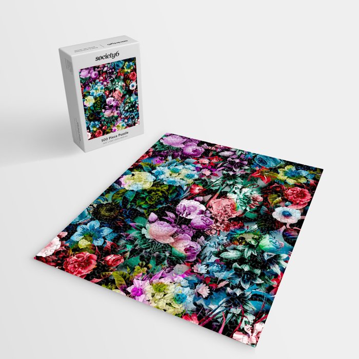 Multicolor Floral Pattern Jigsaw Puzzle Gallery Image 2