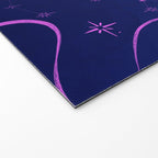 Pink and dark blue mystical starry night Welcome Mat Gallery Image 2