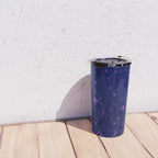 Pink and dark blue mystical starry night Travel Mug Gallery Image 4