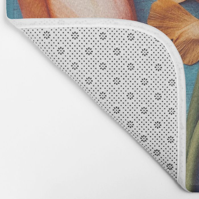 Orange Tulips Bath Mat Gallery Image 2