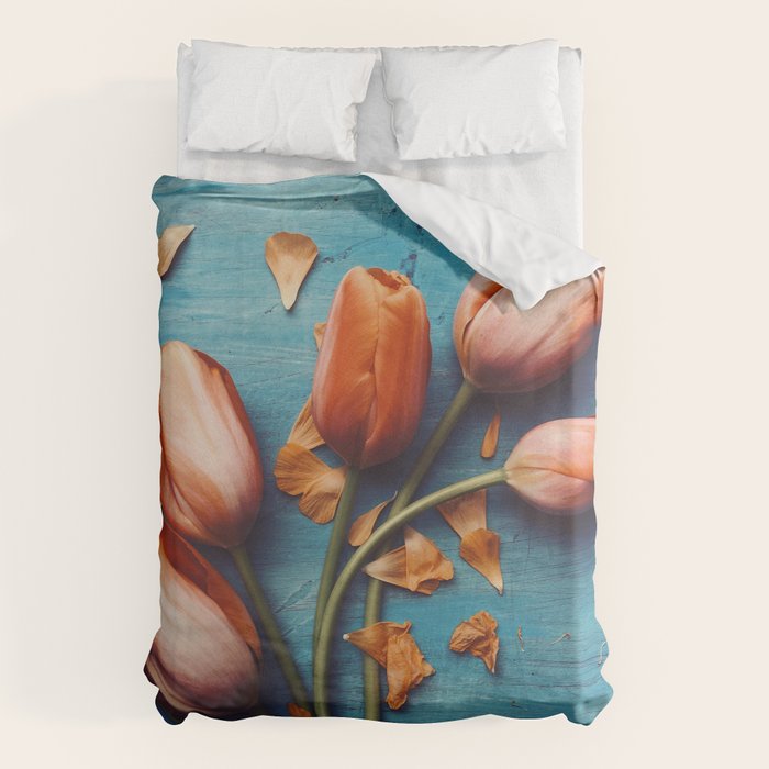Orange Tulips Duvet Cover Gallery Image 1