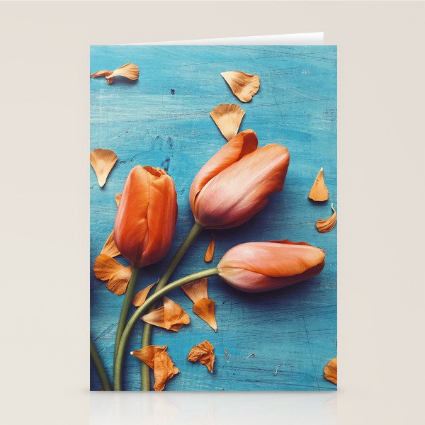 Orange Tulips Stationery Card Gallery Image 1