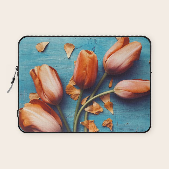 Orange Tulips Laptop Sleeve Gallery Image 1
