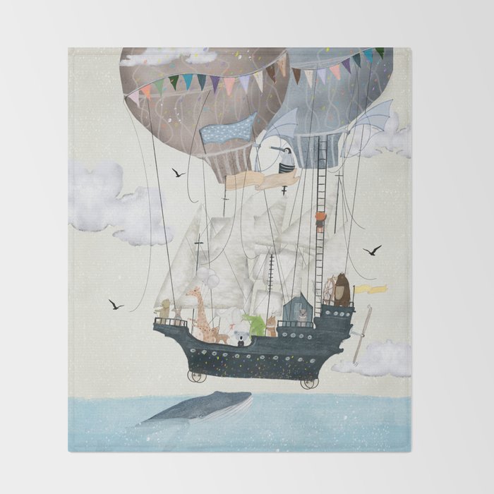 wonderful adventure days Throw Blanket Gallery Image 2