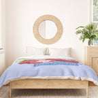 Gemini Twins in Lavender & Blue | Zodiac Series Duvet Cover Gallery Image 3