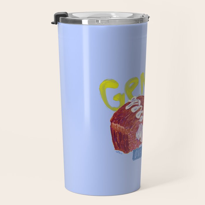 Gemini Twins in Lavender & Blue | Zodiac Series Travel Mug Gallery Image 3