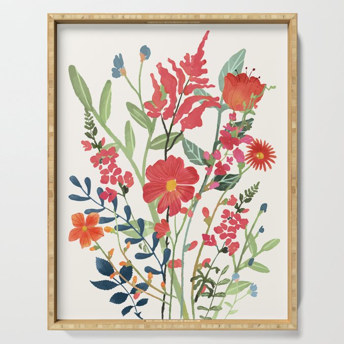 Beautiful Flowers Serving Tray Gallery Image 1