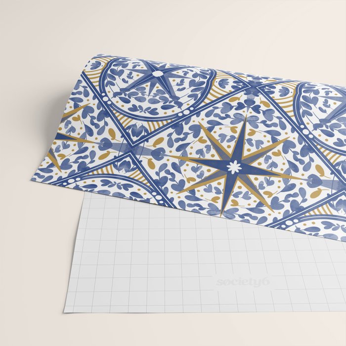 Intricate nature circular tiles B24 Wrapping Paper Gallery Image 2