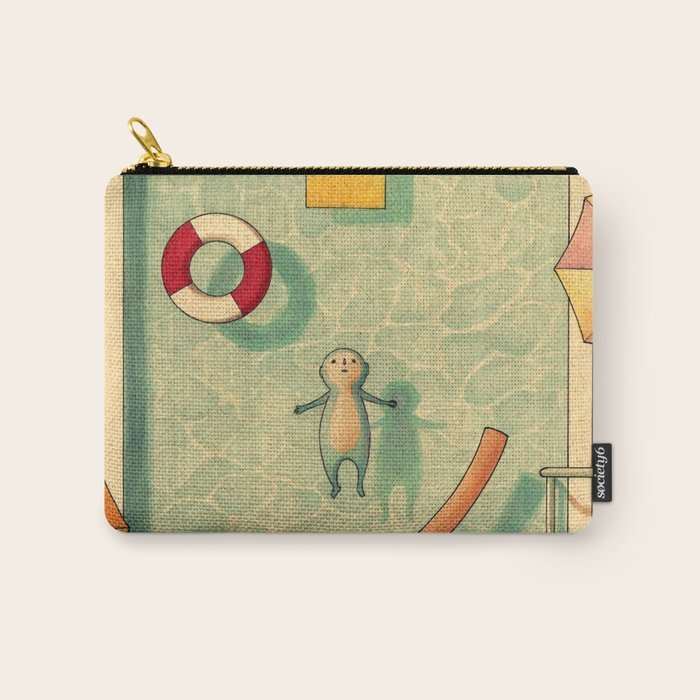 Pool Thoughts Carry All Pouch Gallery Image 1