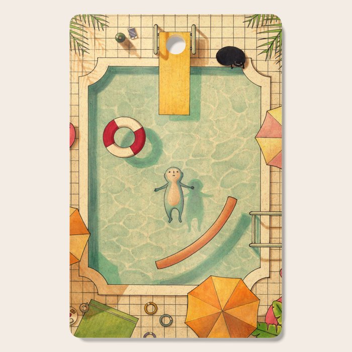 Pool Thoughts Cutting Board Gallery Image 1