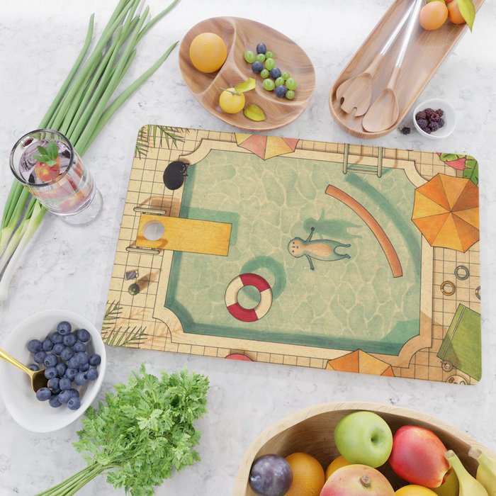 Pool Thoughts Cutting Board Gallery Image 2