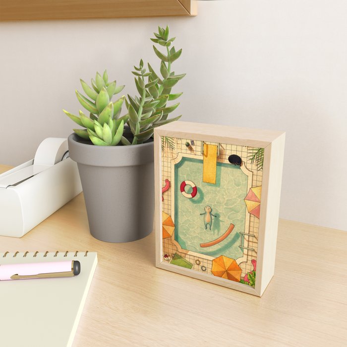 Pool Thoughts Mini Art Print Gallery Image 2