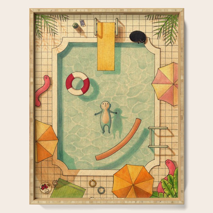 Pool Thoughts Serving Tray Gallery Image 1