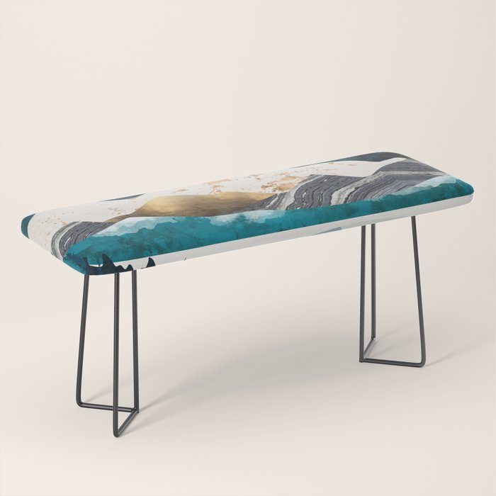 Evening Forest Bench Gallery Image 1