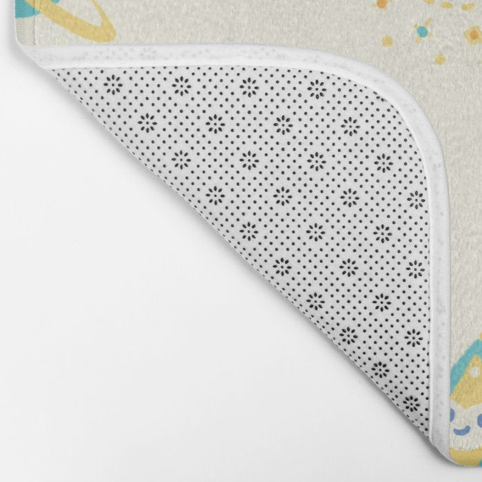 Pastel space pattern Bath Mat Gallery Image 2