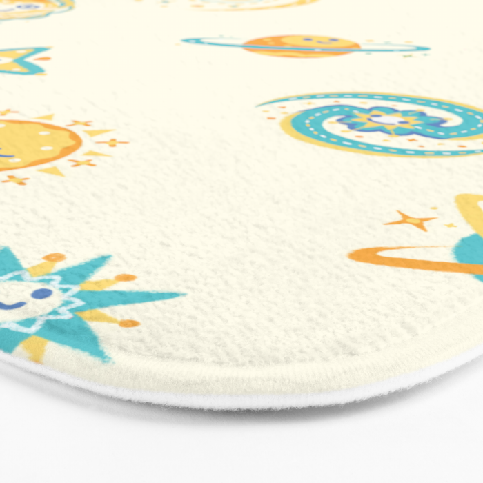 Pastel space pattern Bath Mat Gallery Image 3