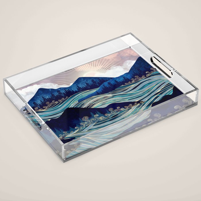 Ocean Sunrise Acrylic Tray Gallery Image 1