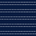 Zoe Painted Dot Striped Pattern in Nautical Navy Blue and White Coffee Mug Gallery Image 2