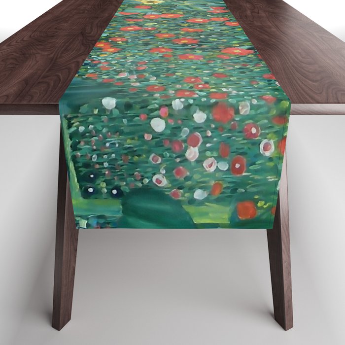 Gustav Klimt "Farm Garden with Sunflowers" Table Runner Gallery Image 1