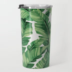 Tropical banana leaves Travel Mug Gallery Image 3