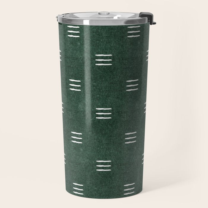 triple dash - green Travel Mug Gallery Image 2