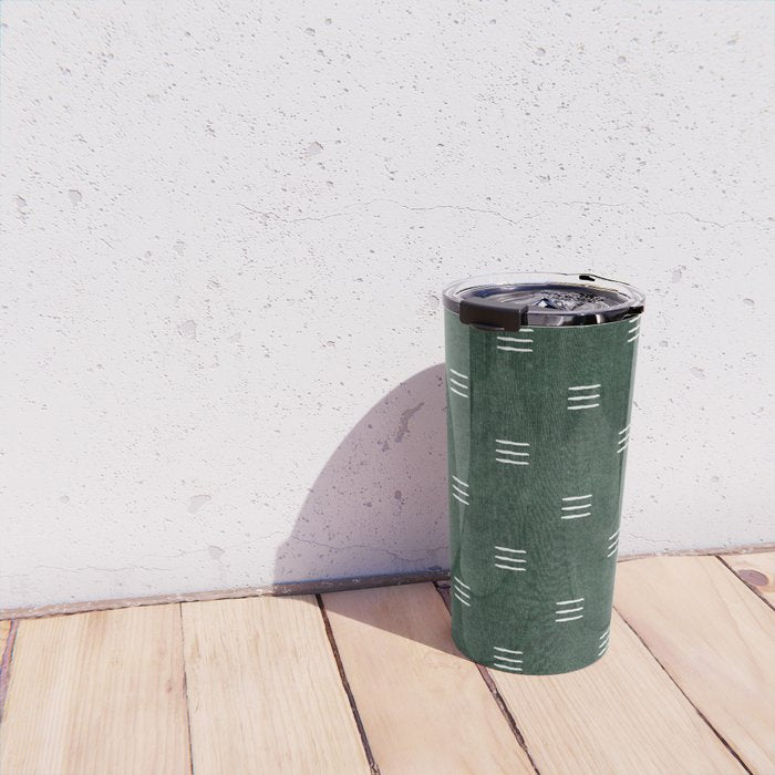 triple dash - green Travel Mug Gallery Image 4