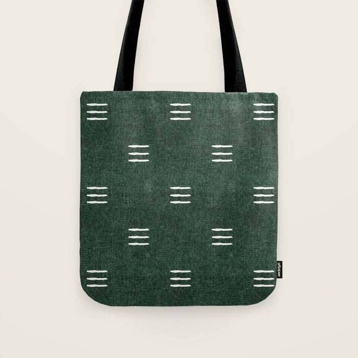 triple dash - green Tote Bag Gallery Image 1