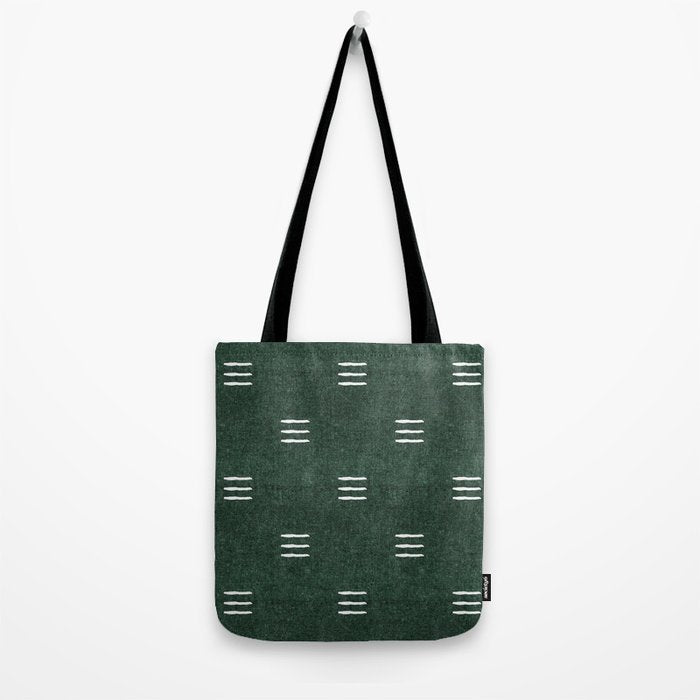 triple dash - green Tote Bag Gallery Image 2