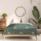 triple dash - green Comforter Gallery Image 3