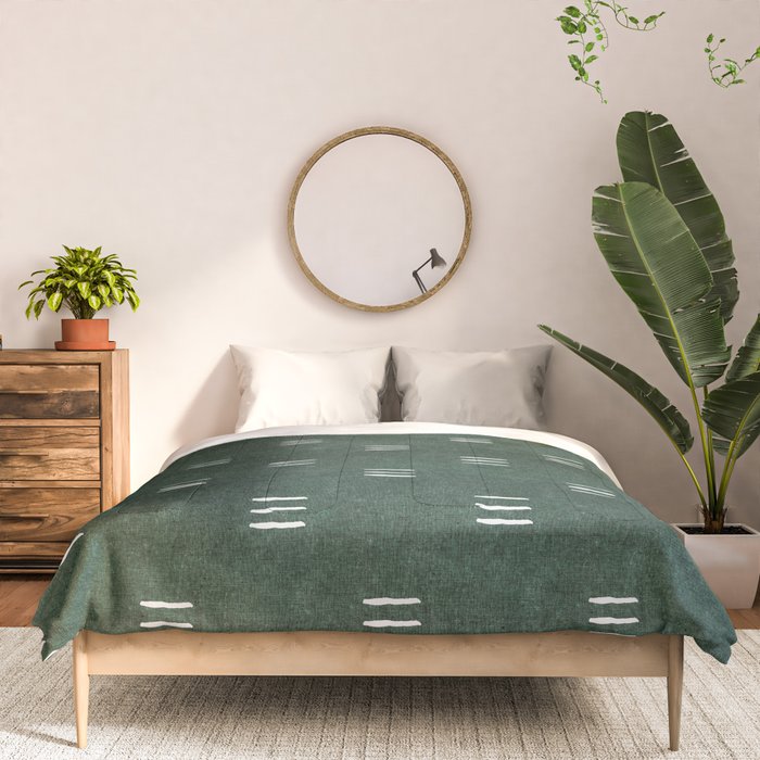 triple dash - green Comforter Gallery Image 3