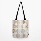 Patterned Circles: Maps & Kraft Paper Tote Bag Gallery Image 2