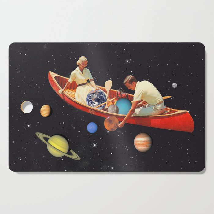 Big Bang Generation - A romantic boat ride amongst planets & stars in space Cutting Board Gallery Image 1