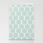Beach Umbrellas . Soft Aqua Stationery Card Gallery Image 2