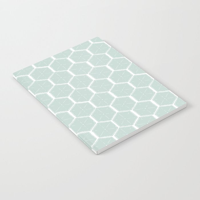 Beach Umbrellas . Soft Aqua Notebook Gallery Image 2