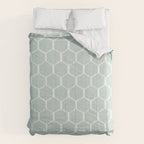 Beach Umbrellas . Soft Aqua Comforter Gallery Image 6