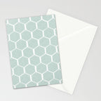 Beach Umbrellas . Soft Aqua Stationery Card Gallery Image 2