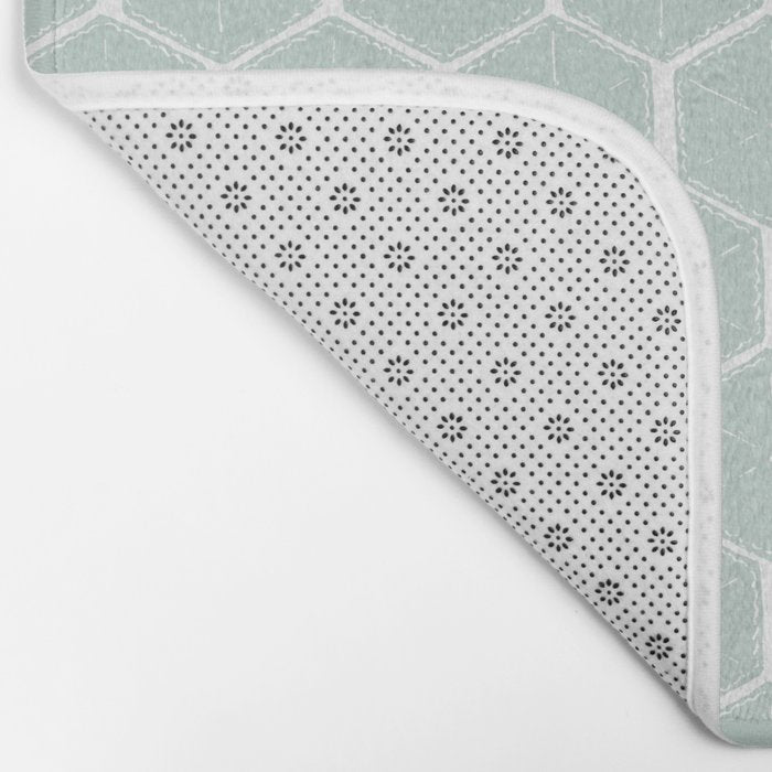 Beach Umbrellas . Soft Aqua Bath Mat Gallery Image 2