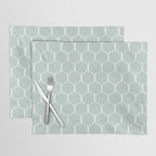 Beach Umbrellas . Soft Aqua Placemat Gallery Image 1